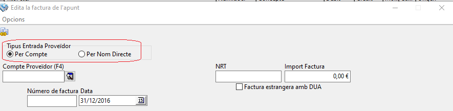 Edita factura de apunt