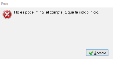 Error suprimir