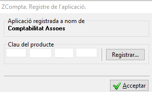 Enregistrar clau producte