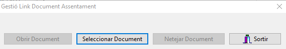 Pantalla gestora de documents