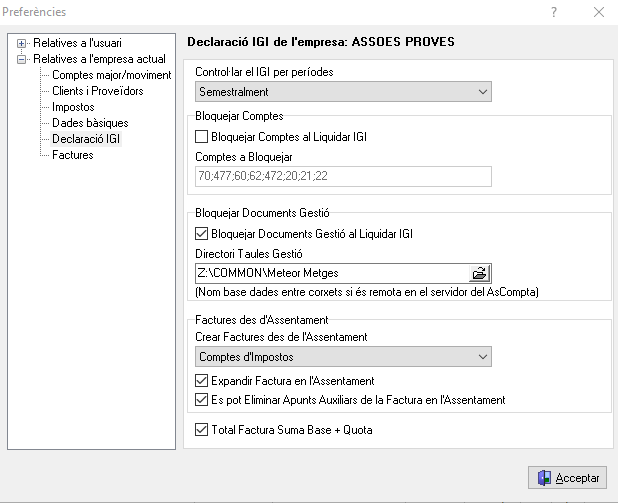 Preferencies