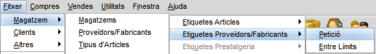 Menu_Magatzems_Etiquetes_Proveidors